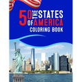 50 The States of America Coloring Book: Proud of the America Color 50 Beautiful Pages of United States And 50 States Nature flower and more illustrati - Paperback