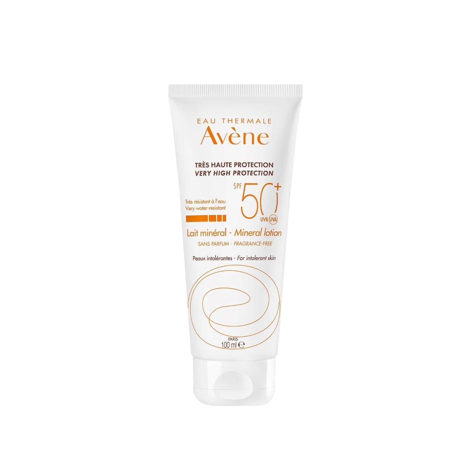 Avene Mineral Lotion SPF 50+ Sunscreen for Sensitive Skin - Gentle Mineral Formula, 3.38 fl oz