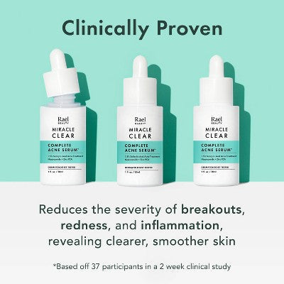 Rael Miracle Clear Complete Acne Treatment Face Serum 1oz - New - PhishStones Products