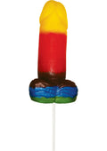 Rainbow Sweet and Sour Jumbo Gummy Pecker - PhishStones Products