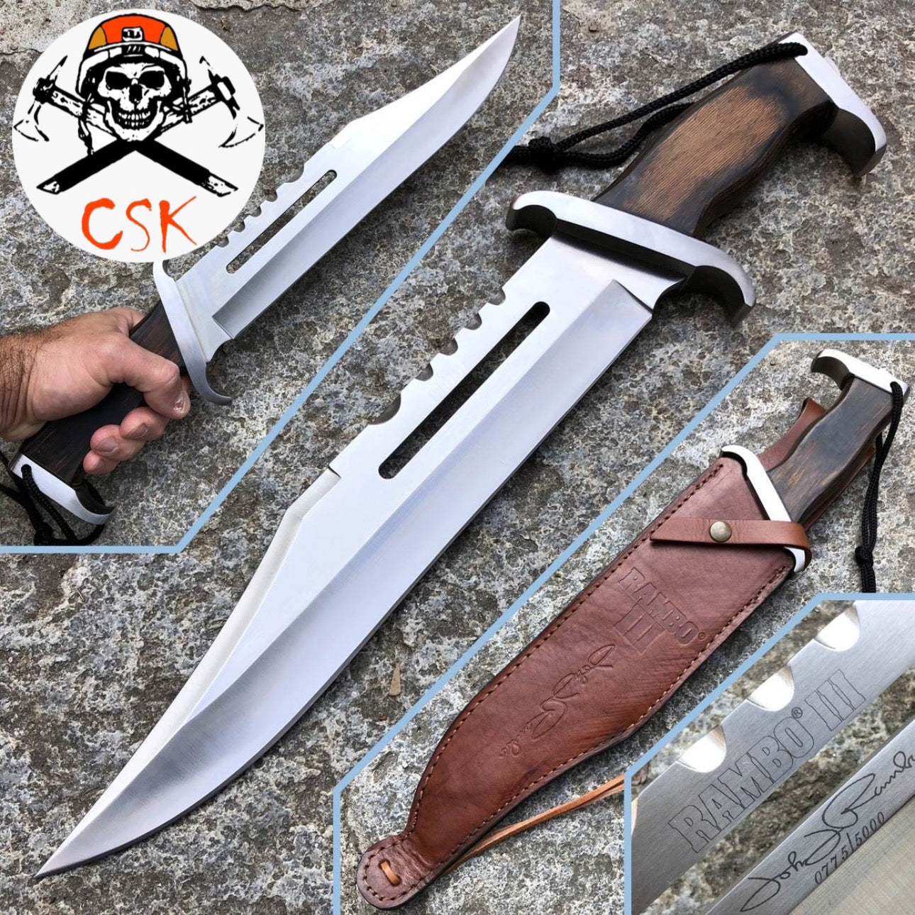 "Rambo Knife: The Ultimate D2 Steel Survival Knife - PhishStones Products