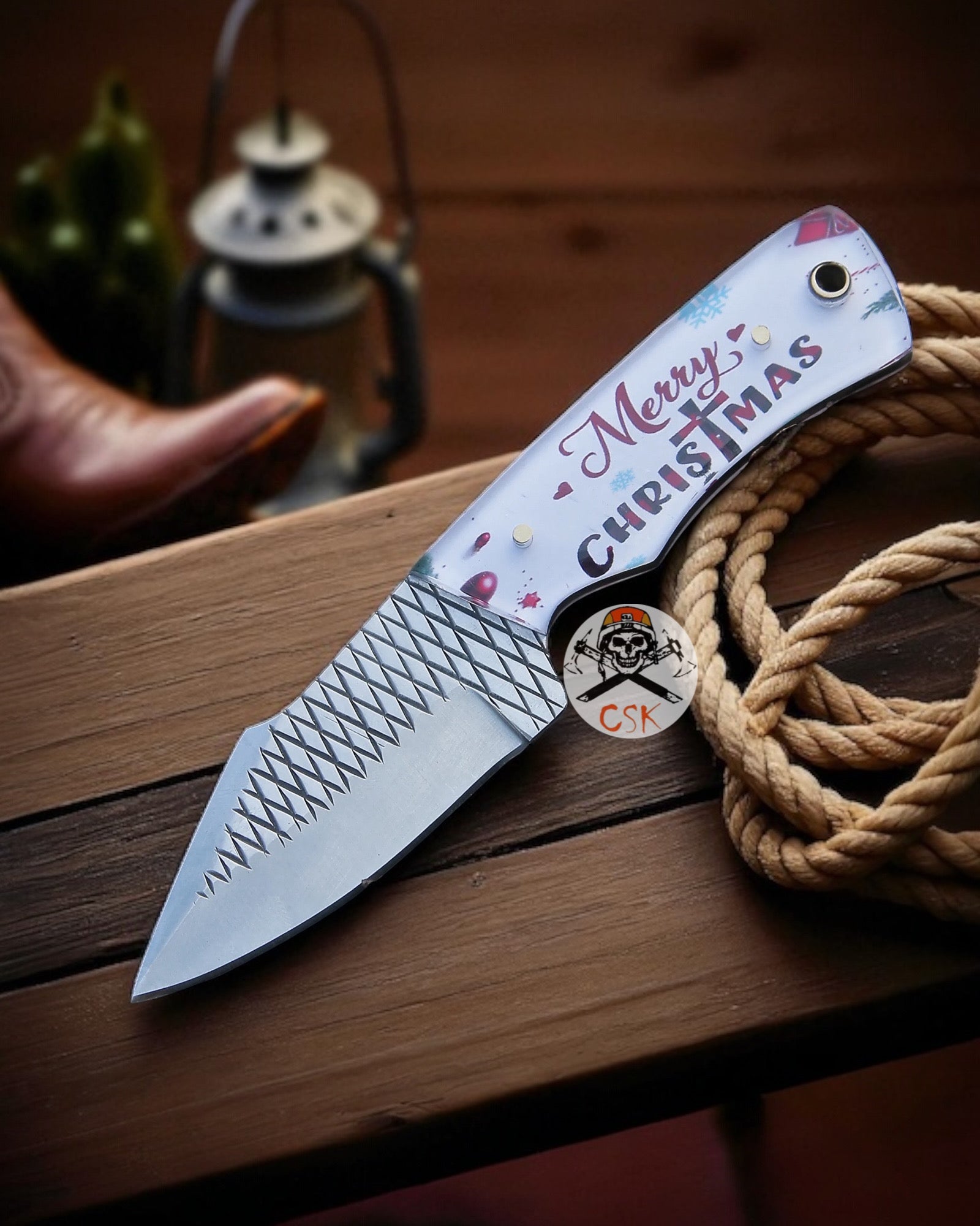 RaspEdge Christmas Blade – Holiday Edition Knife - PhishStones Products