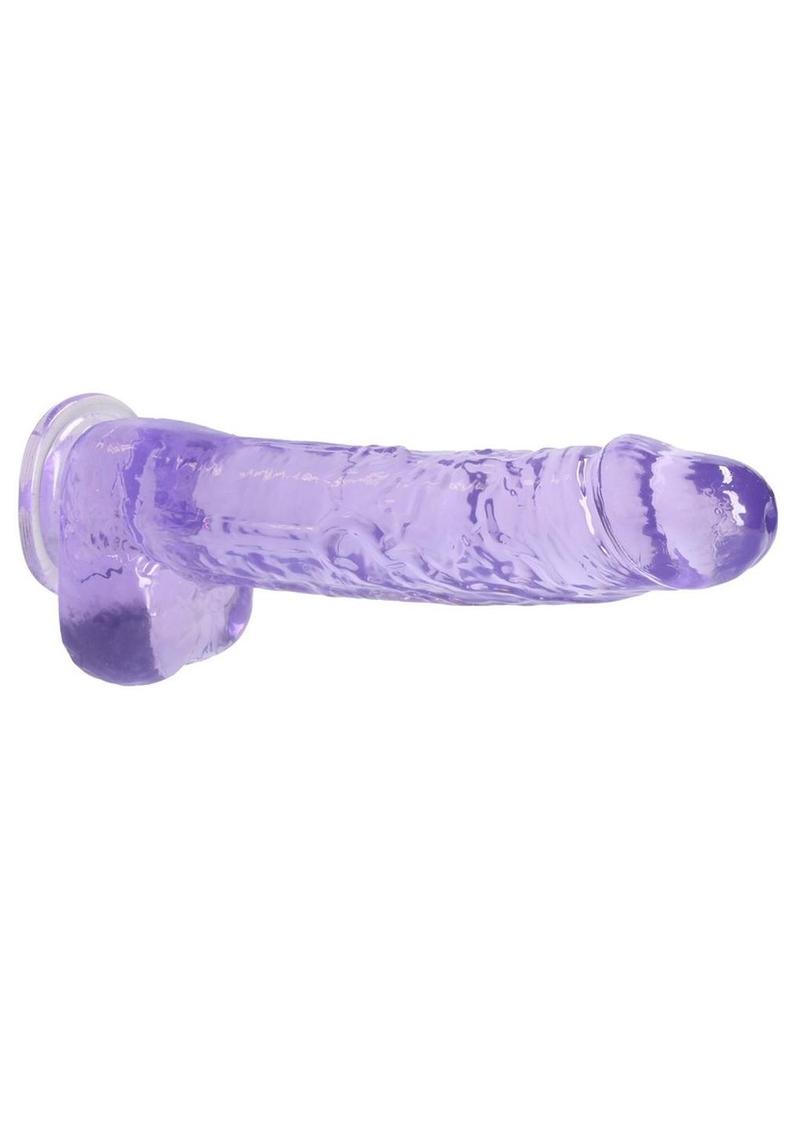 Realrock Crystal Clear Dildo with Balls - PhishStones Products