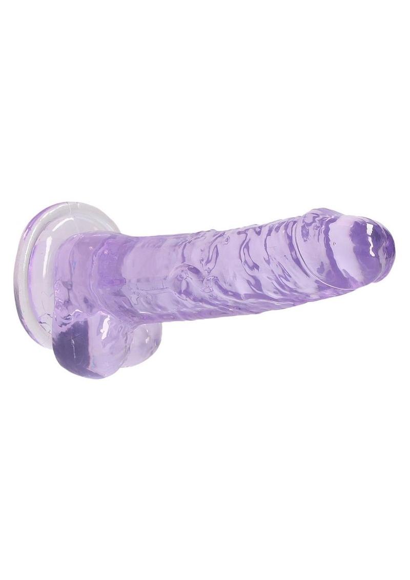 Realrock Crystal Clear Dildo with Balls - PhishStones Products