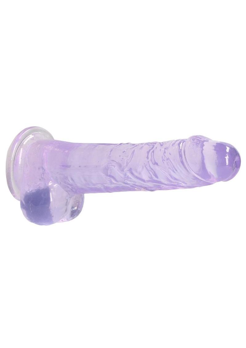 Realrock Crystal Clear Dildo with Balls - PhishStones Products