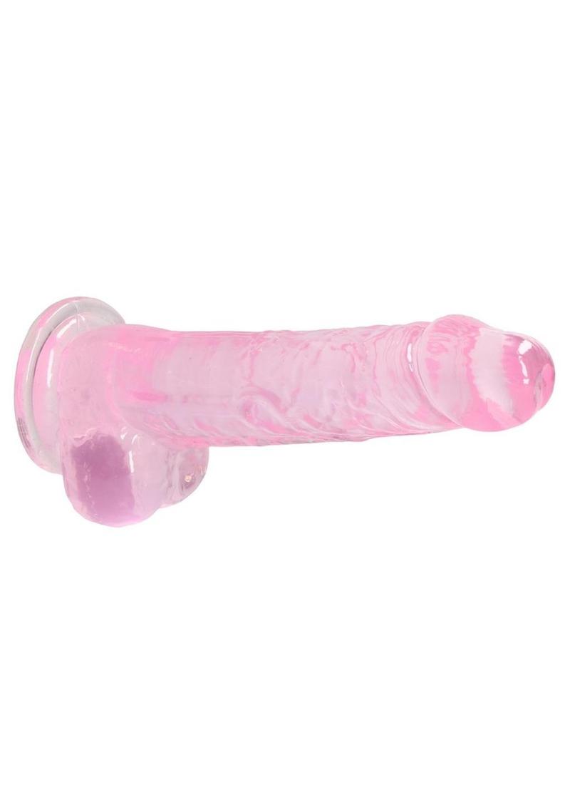 Realrock Crystal Clear Dildo with Balls - PhishStones Products