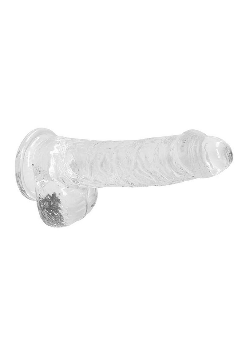 Realrock Crystal Clear Dildo with Balls - PhishStones Products
