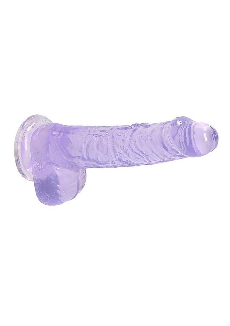Realrock Crystal Clear Dildo with Balls - PhishStones Products
