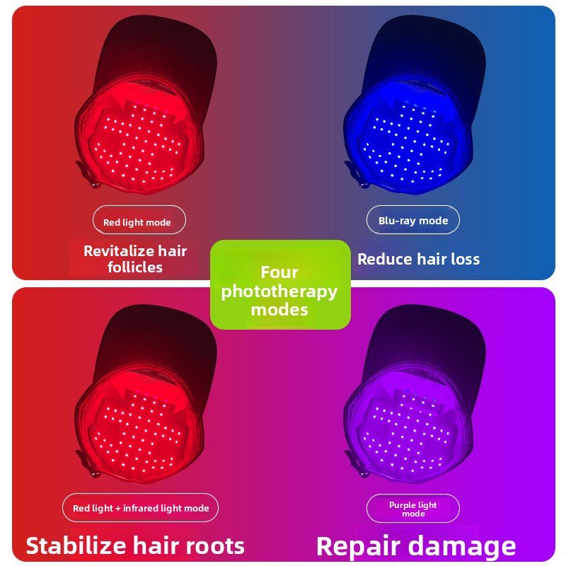 Red Light Therapy Hair Growth Cap (56/96 Bulb) - PhishStones Products