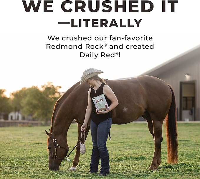 Redmond Daily Red Crushed Garlic | Horse Minerals & Vitamins Supplement | Garlic for Horses - PhishStones Products