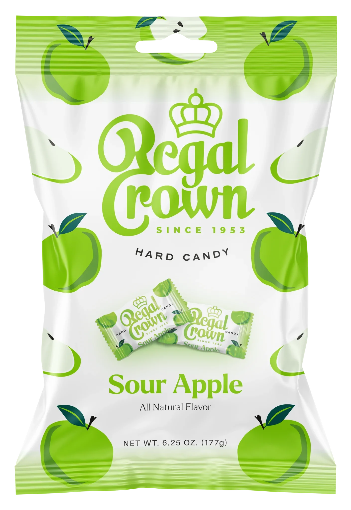 Regal Crown Sour Apple Hard Candy 6ct (177g)