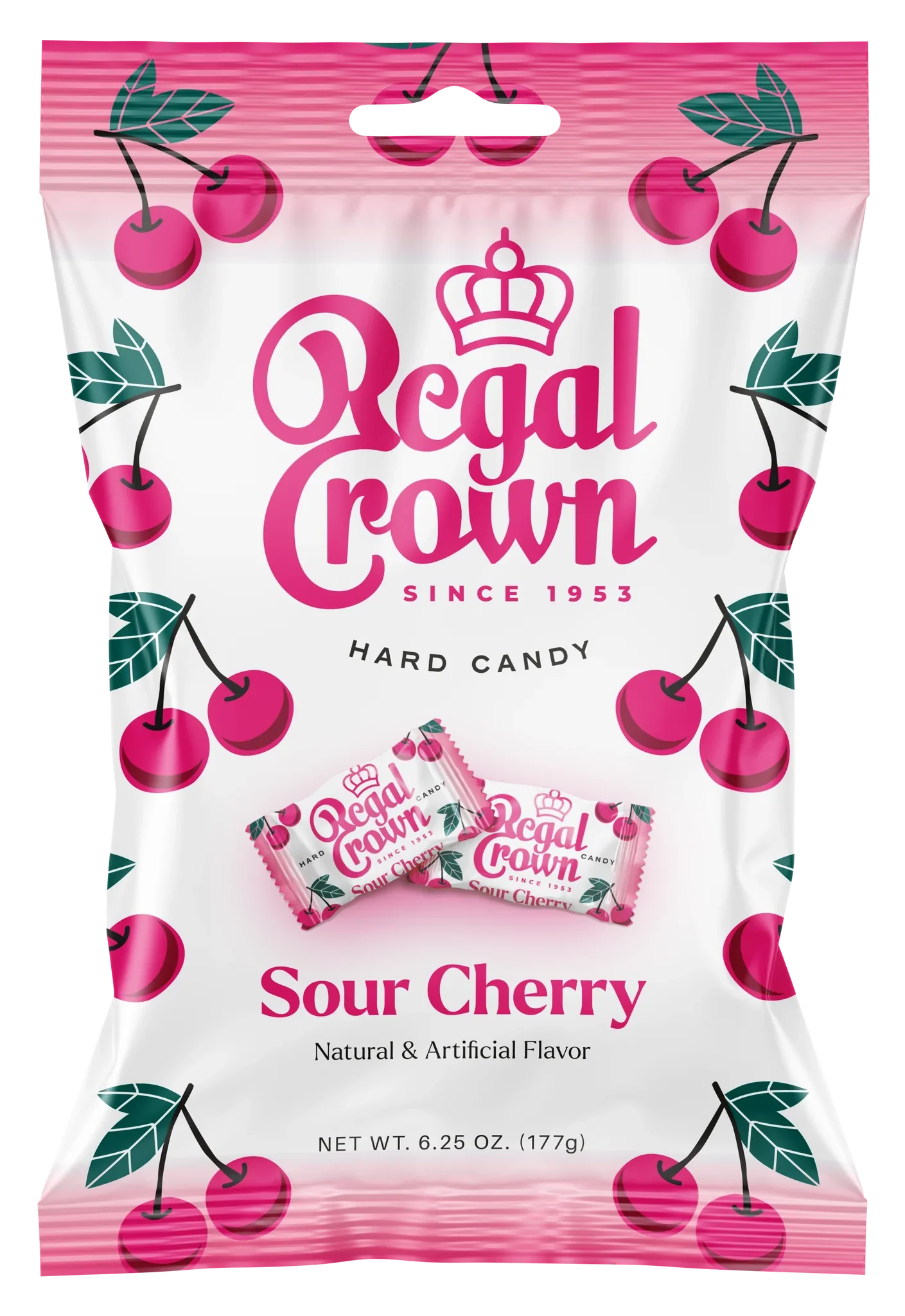 Regal Crown Sour Cherry Hard Candy (177g)
