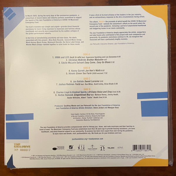 Relief A Benefit For The Jazz Foundation Of America's Musician's Emergency Fund | Mint (M) Mint (M) - PhishStones Products