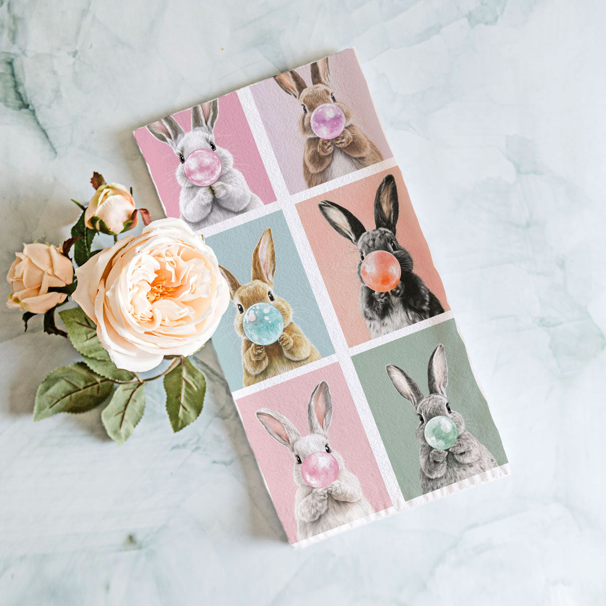 Bunny Bubbles Towel