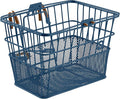 Retrospec Apollo Detachable Front Bike Basket Steel Half - Mesh with Integrated Detachable Hooks and Built - In Handle, Easy Assembly and Portability for Bicycles - PhishStones Products