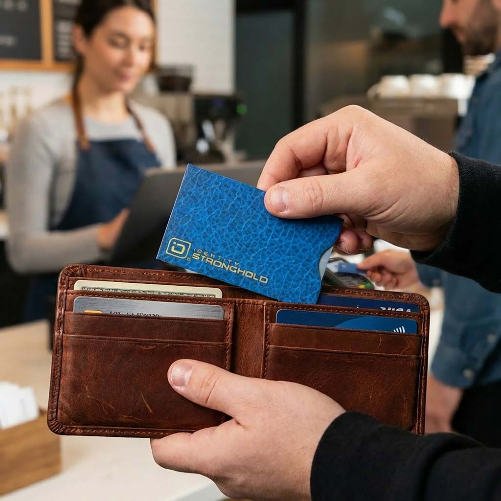 RFID Blocking Credit Card and Passport Sleeves - Leather Look 20 Pack - PhishStones Products