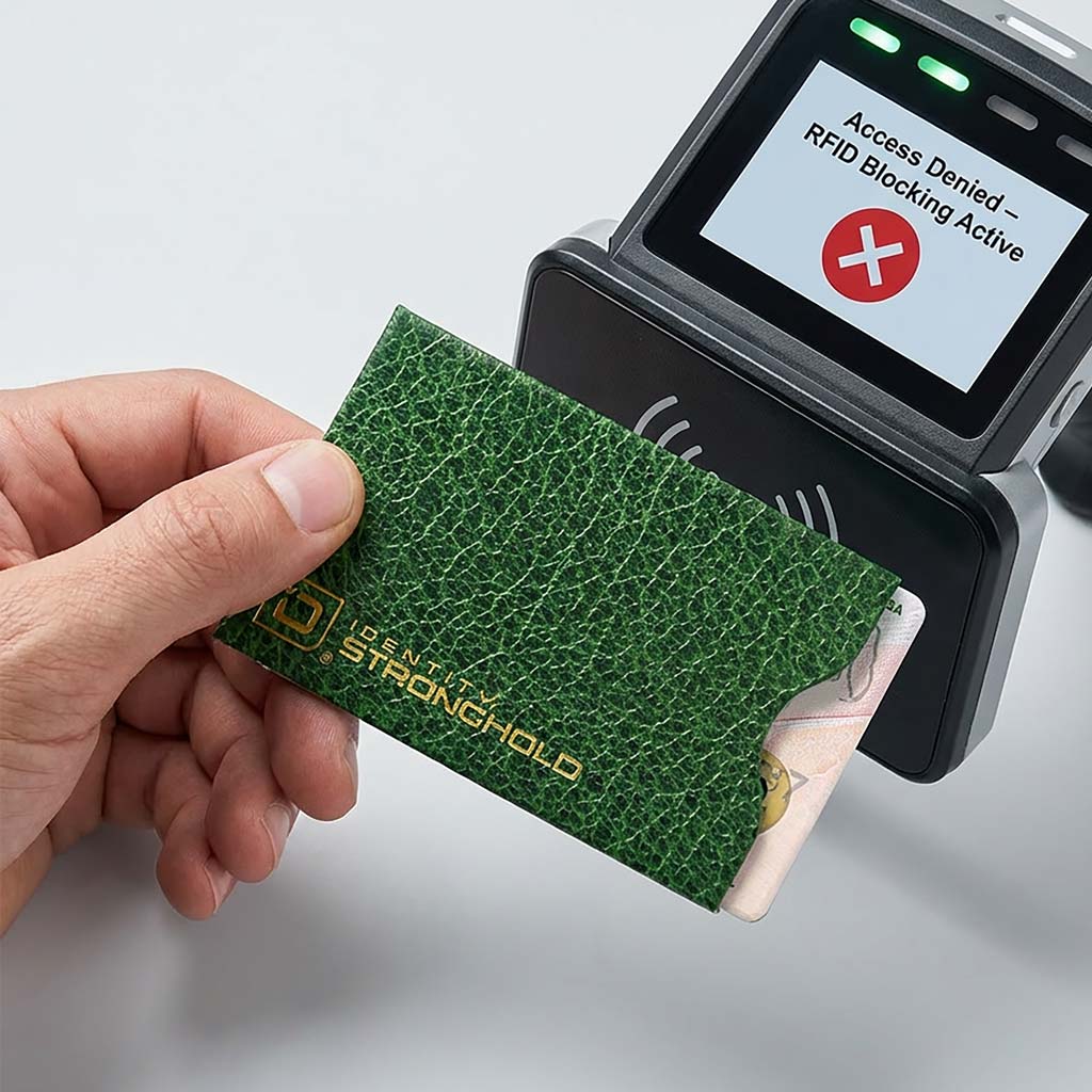 RFID Blocking Credit Card and Passport Sleeves - Leather Look 20 Pack - PhishStones Products
