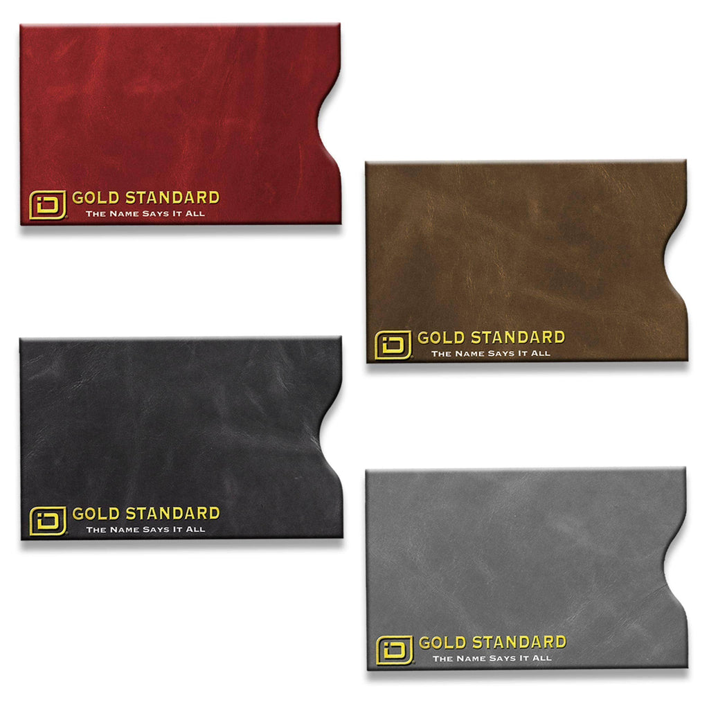 RFID Blocking Credit Card and Passport Sleeves - Leather Look 20 Pack - PhishStones Products