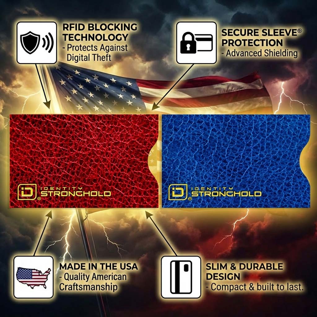RFID Blocking Credit Card and Passport Sleeves - Leather Look 20 Pack - PhishStones Products