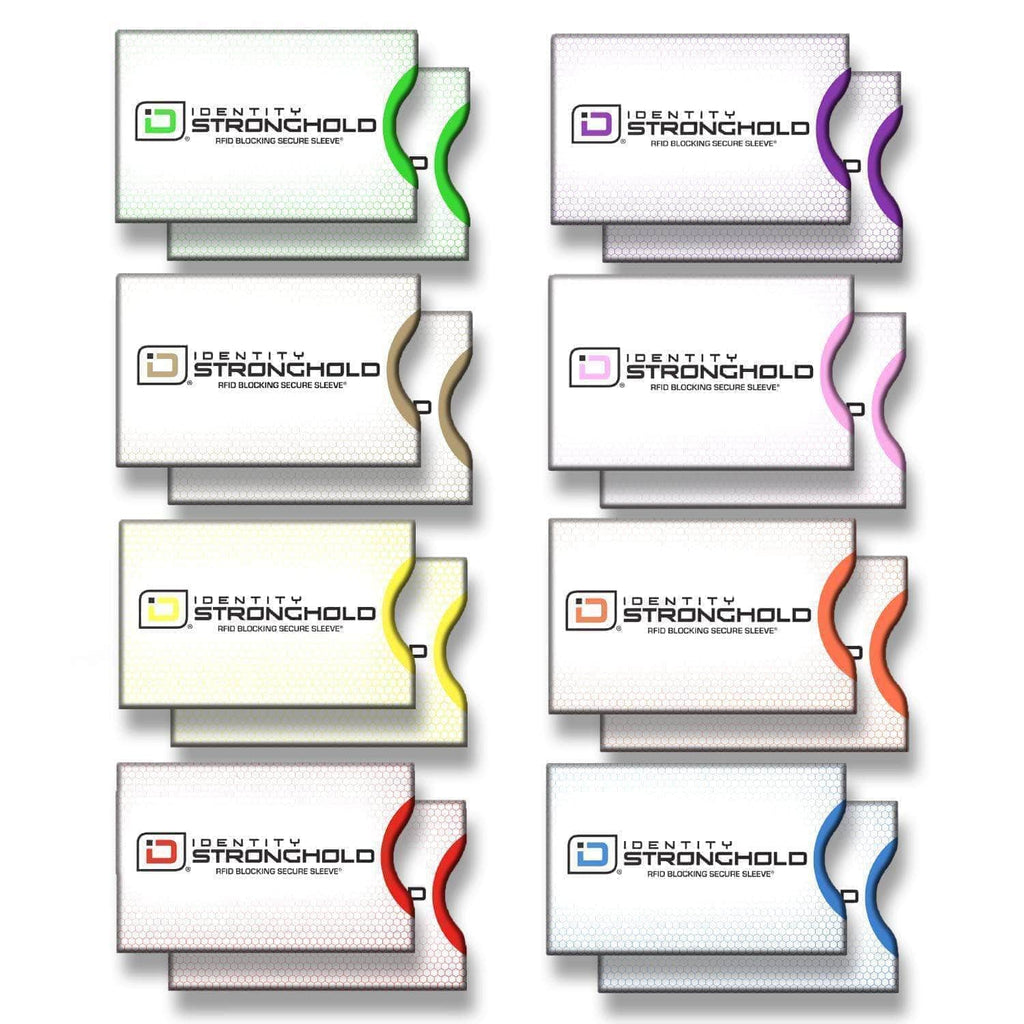 RFID Blocking Honeycomb Design Credit Card Sleeves - 16 Pack - PhishStones Products