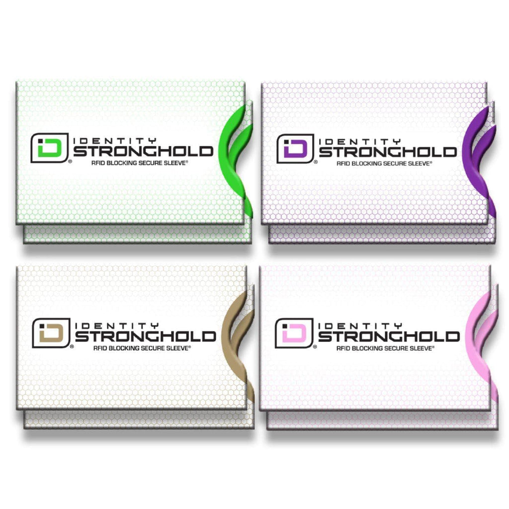 RFID Blocking Honeycomb Design Credit Card Sleeves - 16 Pack - PhishStones Products