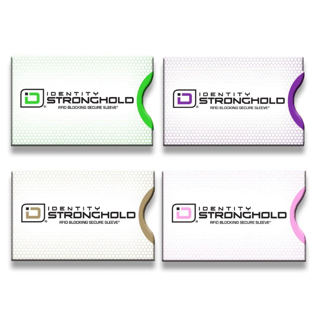 RFID Blocking Honeycomb Design Credit Card Sleeves - 8 Pack - PhishStones Products