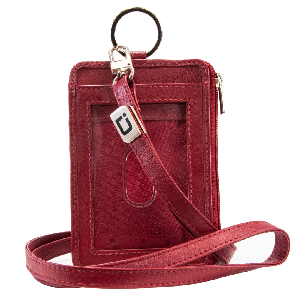 RFID Wallet Dual Portrait ID Leather Badge Holder - PhishStones Products