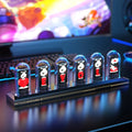 RGB Nixie Tube Desk Clock 1.14 - inch IPS Color Screen — Smart WiFi USB - C LED Tube Night Light, Digital Alarm, Photo Album & Weather - PhishStones Products