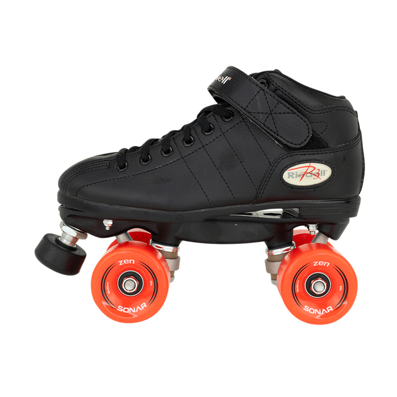 Riedell R3 Outdoor Quad Roller Skate Medium - Black