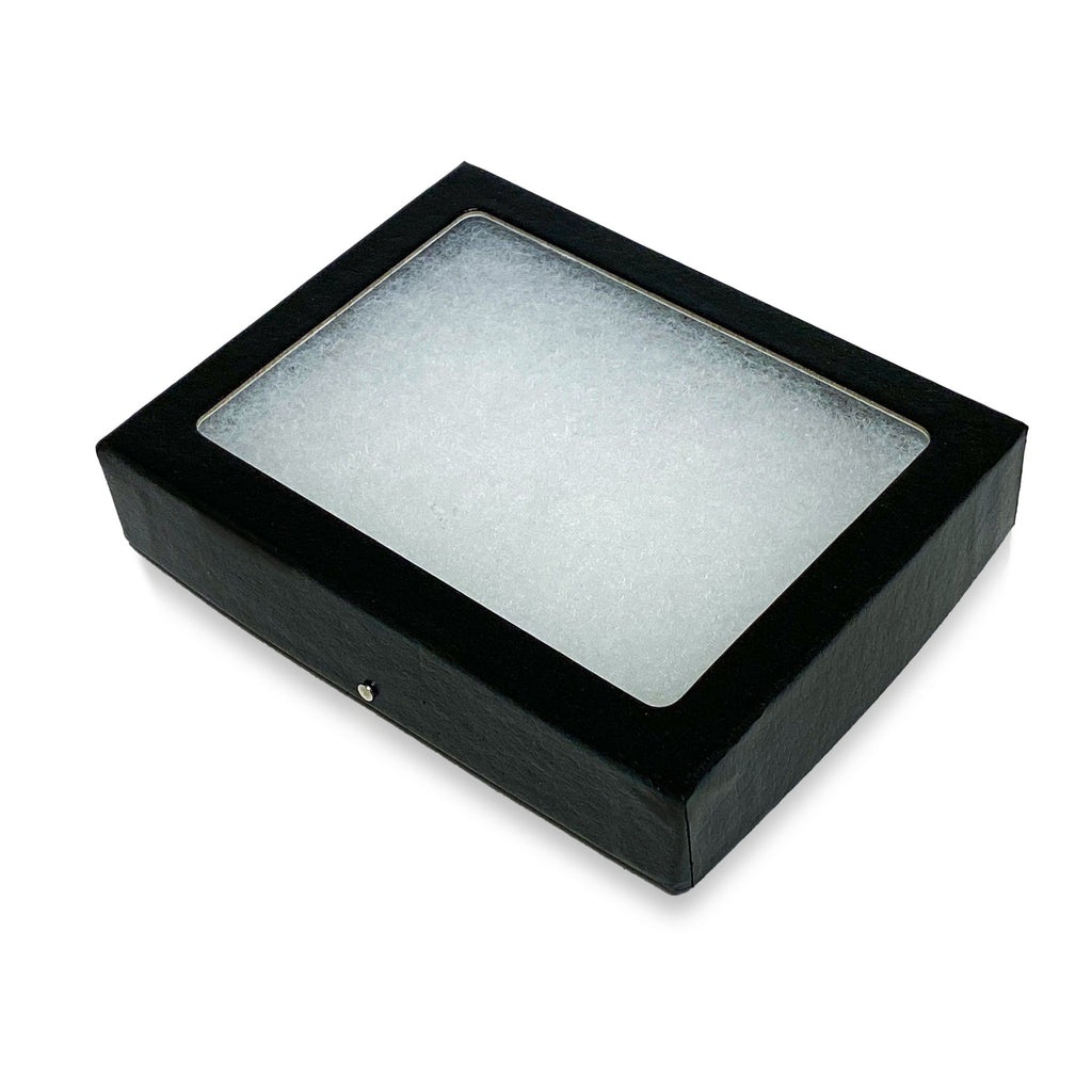 Classic Riker Mount Display Case - Black with Glass Top