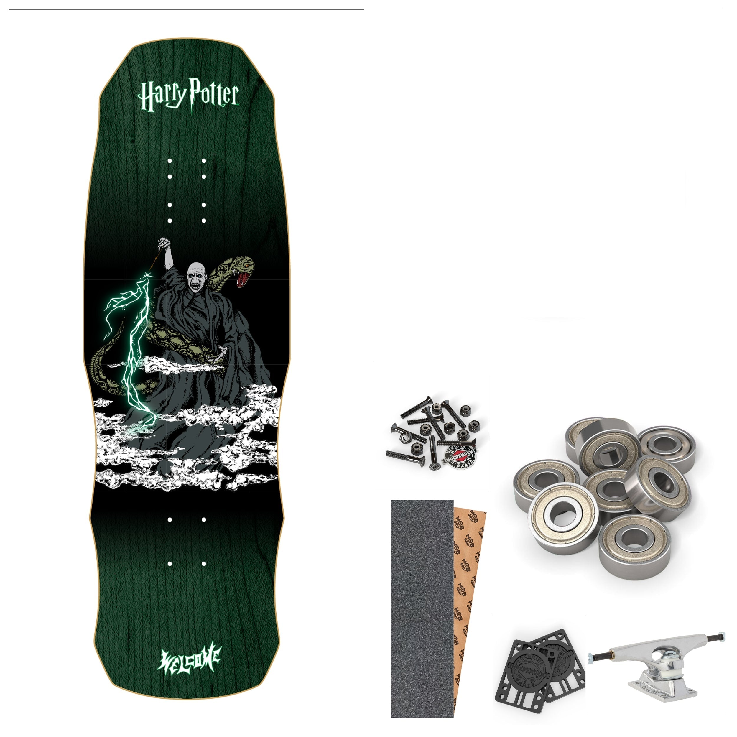 Welcome x Harry Potter Voldemort on Dark Lord 9.85" Complete Skateboard