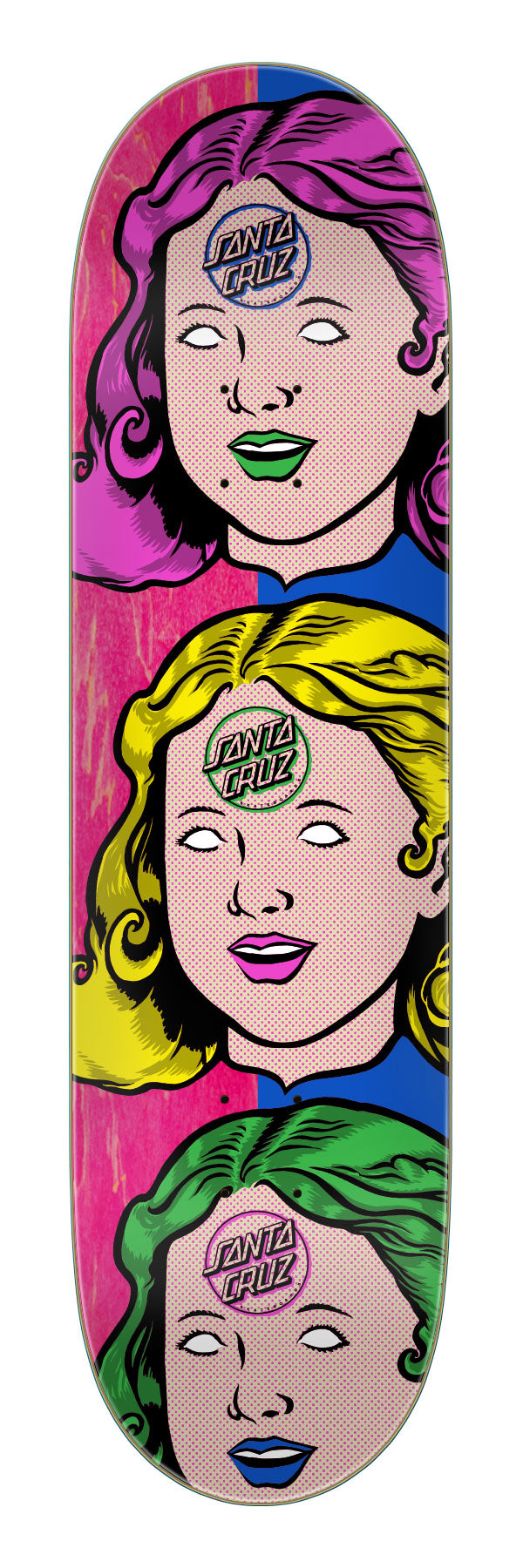 Santa Cruz Possessed Head FeelBase Pro 8" Skateboard Deck