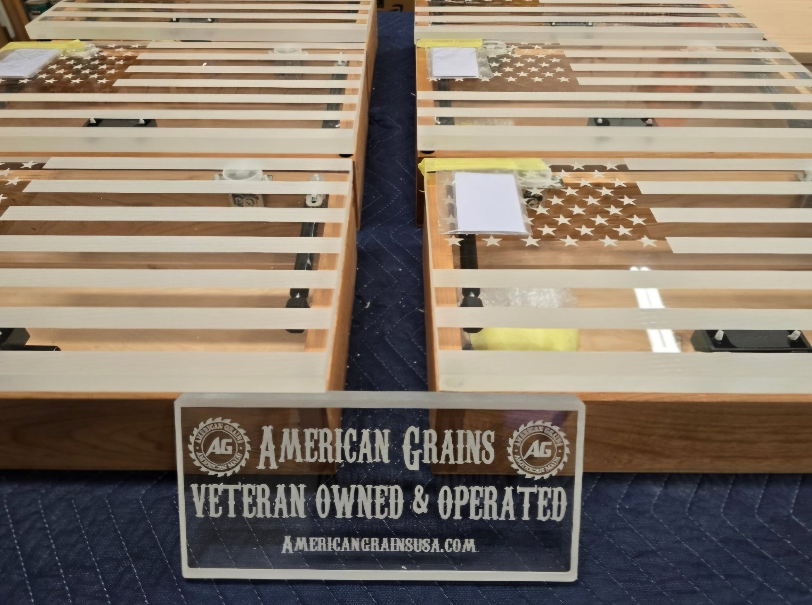 Small Handcrafted Cherry Hardwood Concealment Box – Made by U.S. Veterans