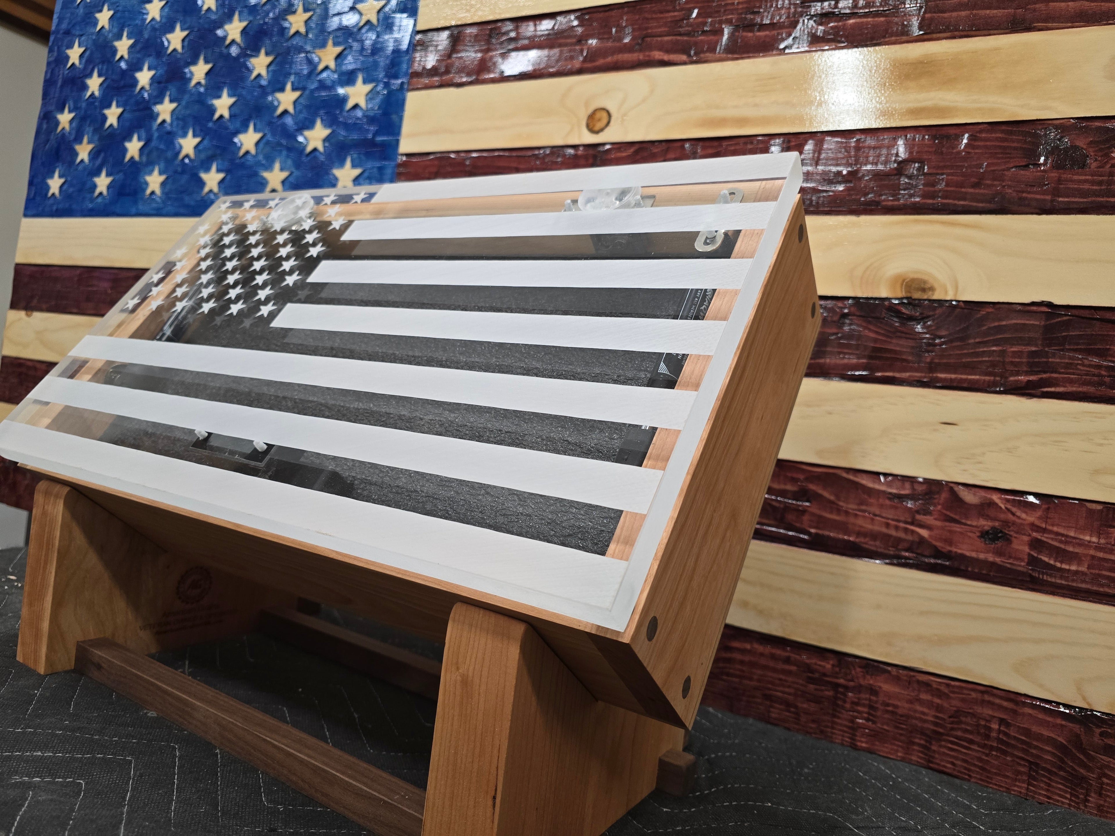 Small Handcrafted Cherry Hardwood Concealment Box – Made by U.S. Veterans