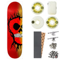 Baker Brooker Rasta Skull 8.5” (B2 Shape) Complete Skateboard