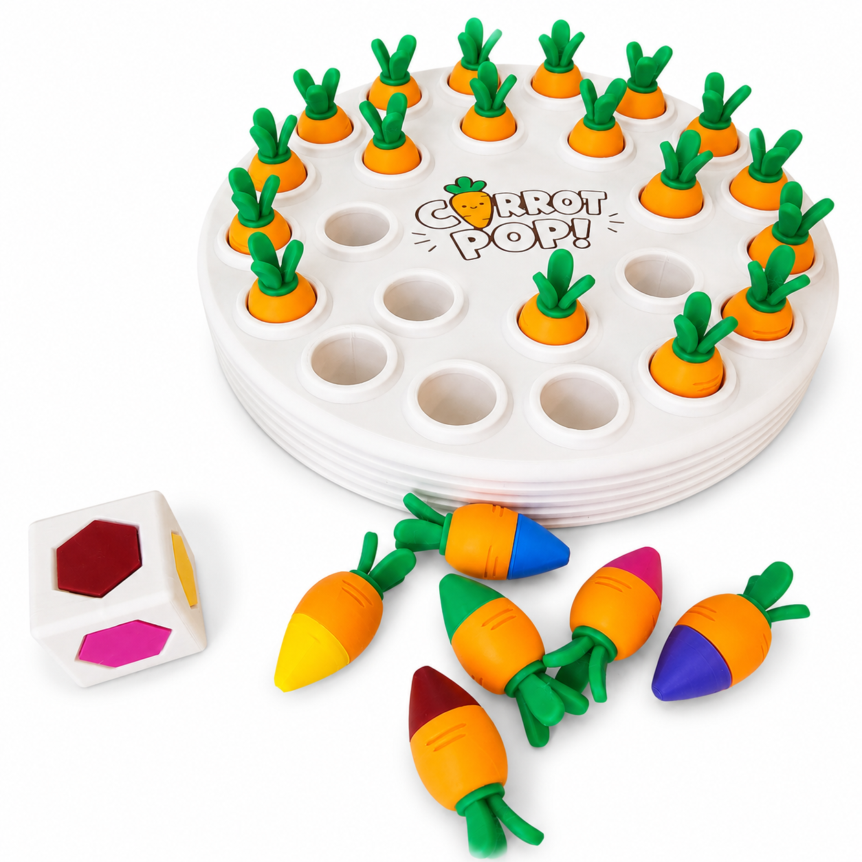 Carrot Pop Memory Game - Travel Puzzle Game for Kids