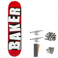 BAKER TEAM BRAND LOGO WHITE 8" COMPLETE SKATEBOARD