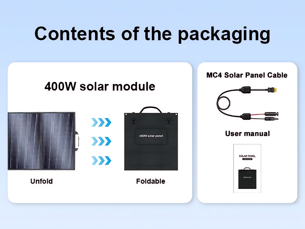 Folding Solar Panels 200w / 400w