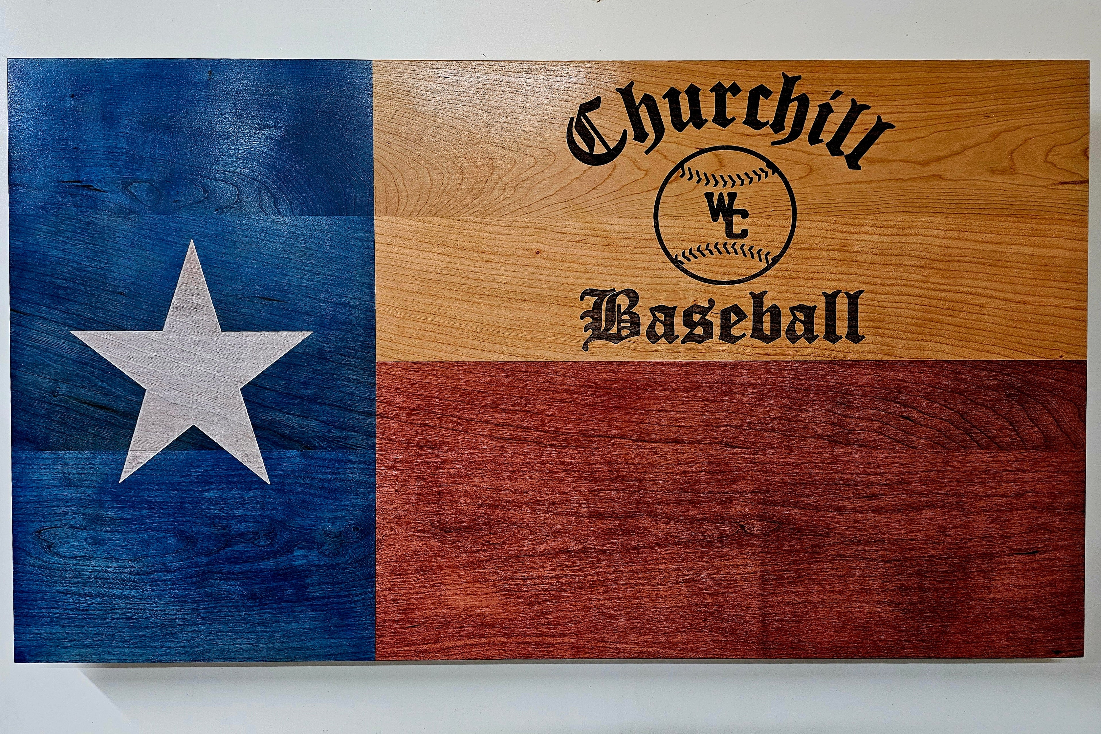 Custom Laser Engraved Handcrafted Patriotic Wall Flag – Made by U.S. Veterans