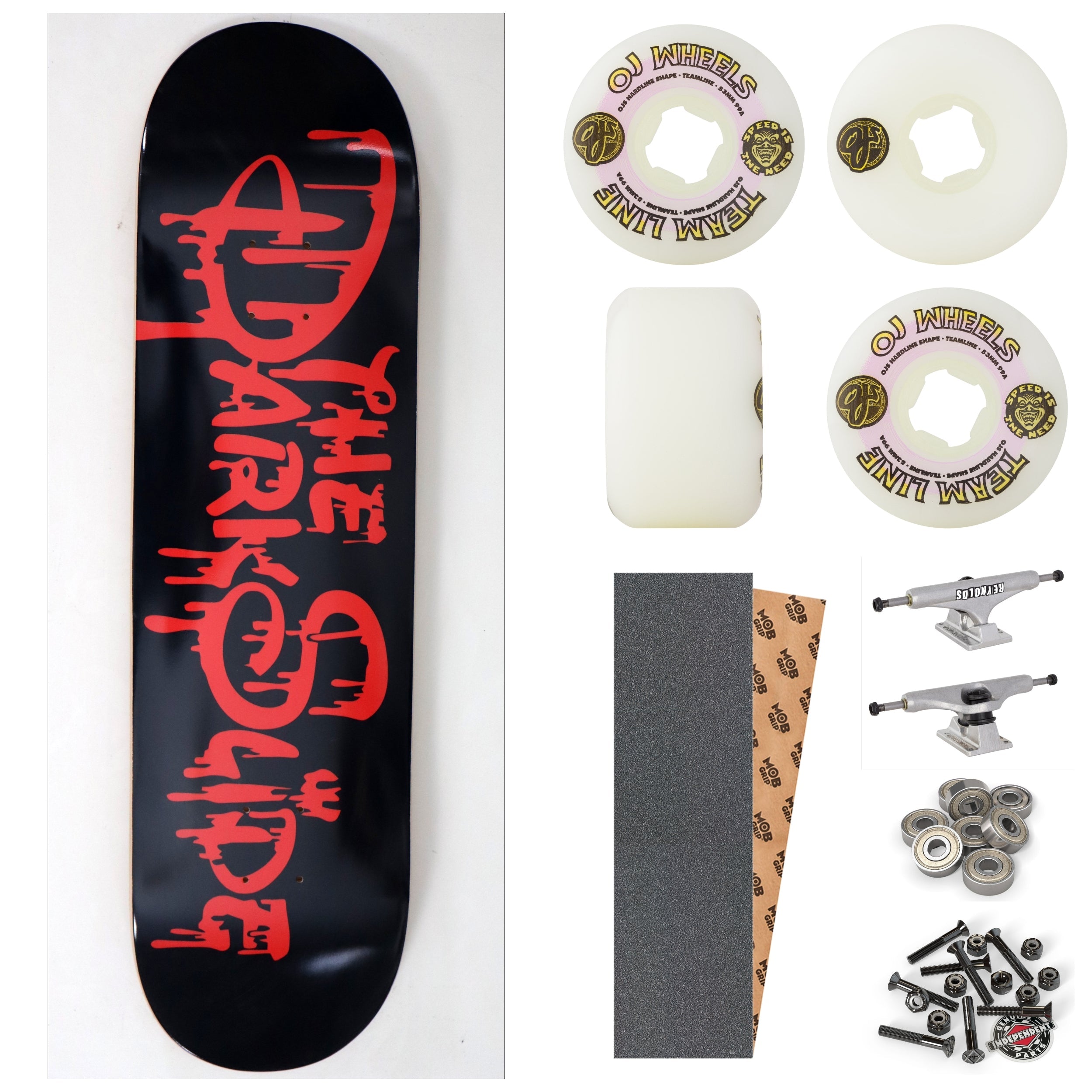 The Dark Slide "Mouse Blood" 8" Complete Skateboard