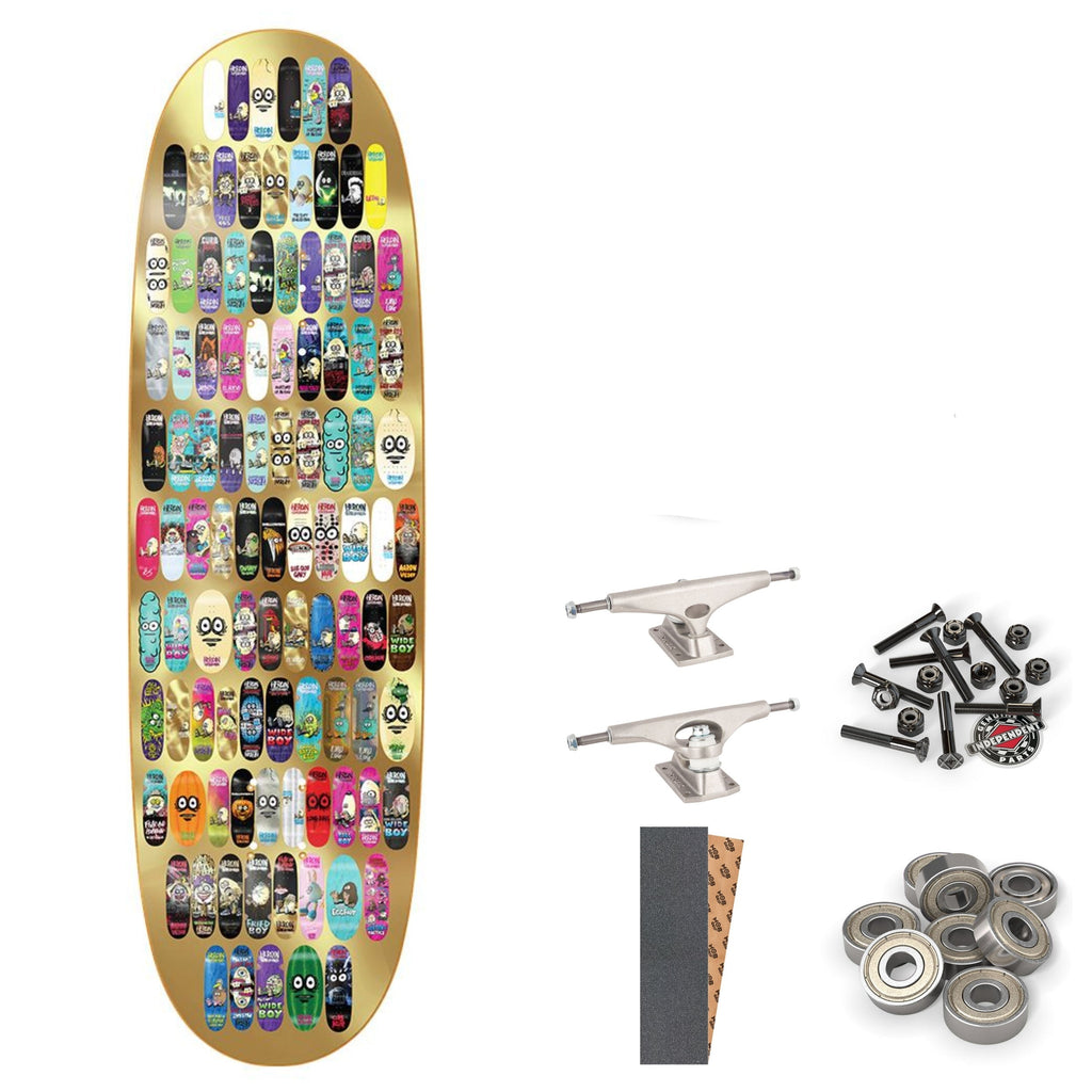 HEROIN 100th Egg Deck 9.125" Complete Skateboard