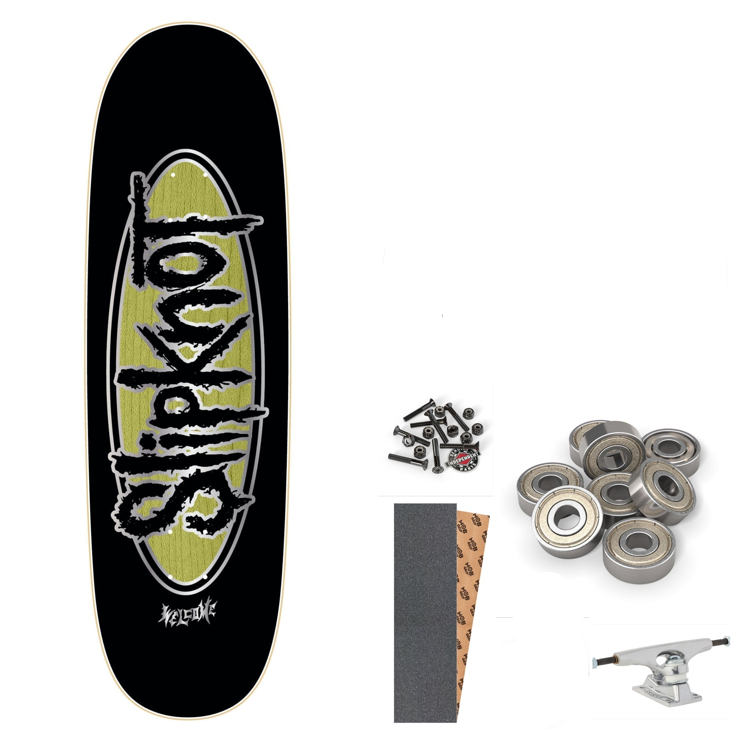 Welcome x Slipknot Oval Logo Boline 2.0 9.5" Complete Skateboard