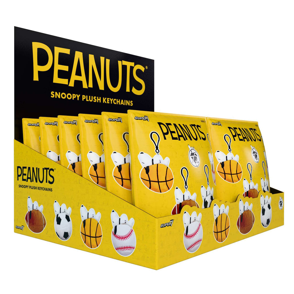 Super7 x Peanuts Super Duper Plush Keychain - Wave 1 Blind Bags Flat