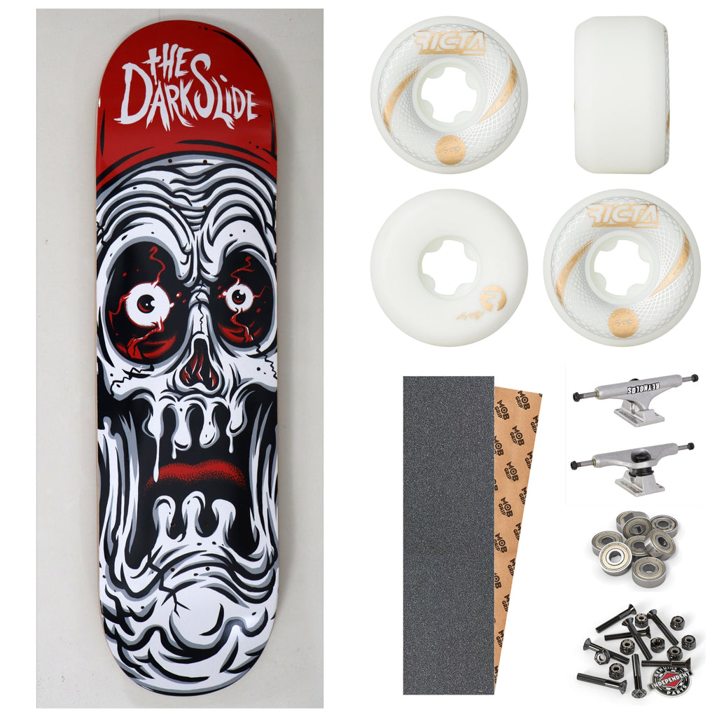 The Dark Slide x Tim Baron "Ghoul Skull" 8.5" Complete Skateboard