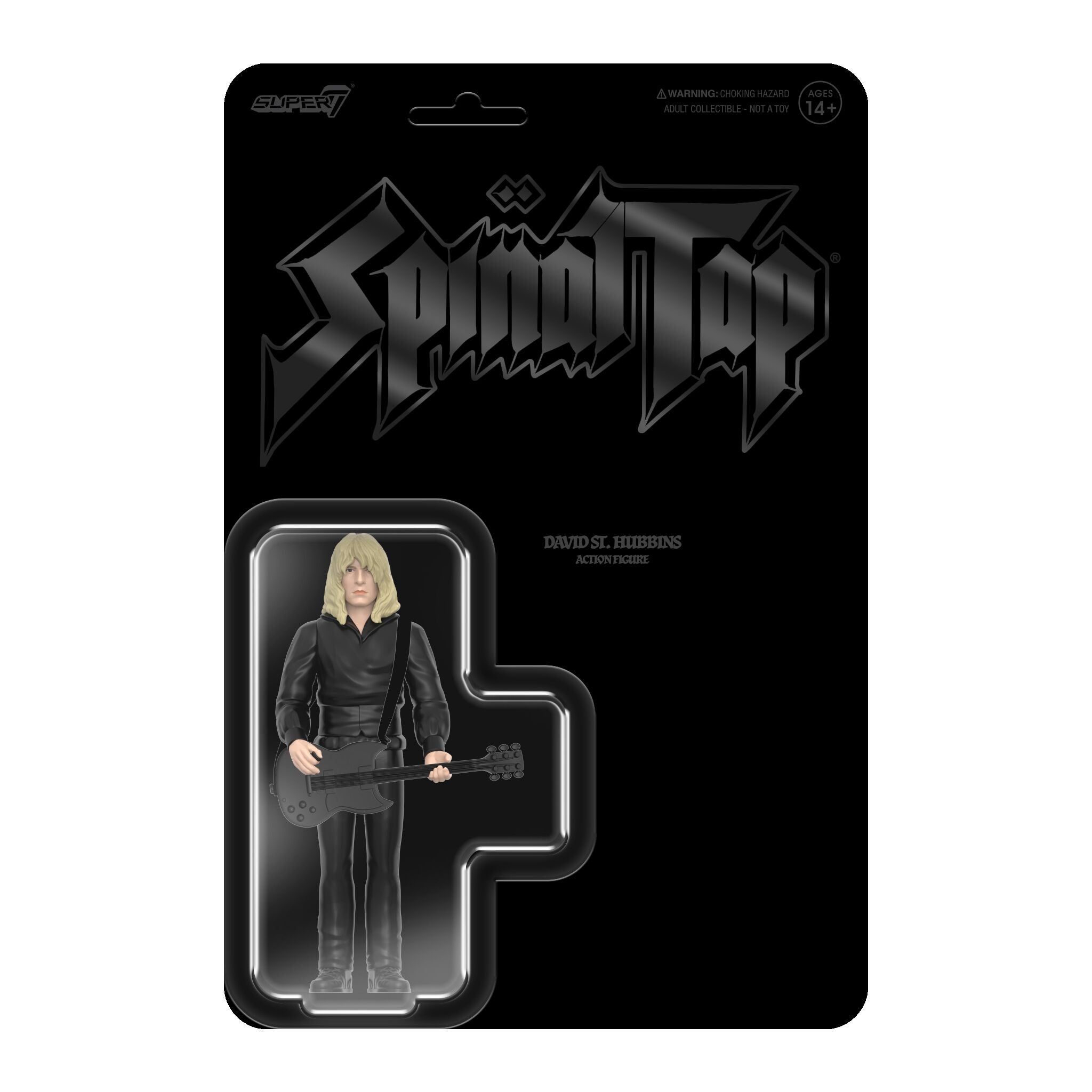 Super7 x SPINAL TAP - David St. Hubbins (None More Black) - ReAction Figure