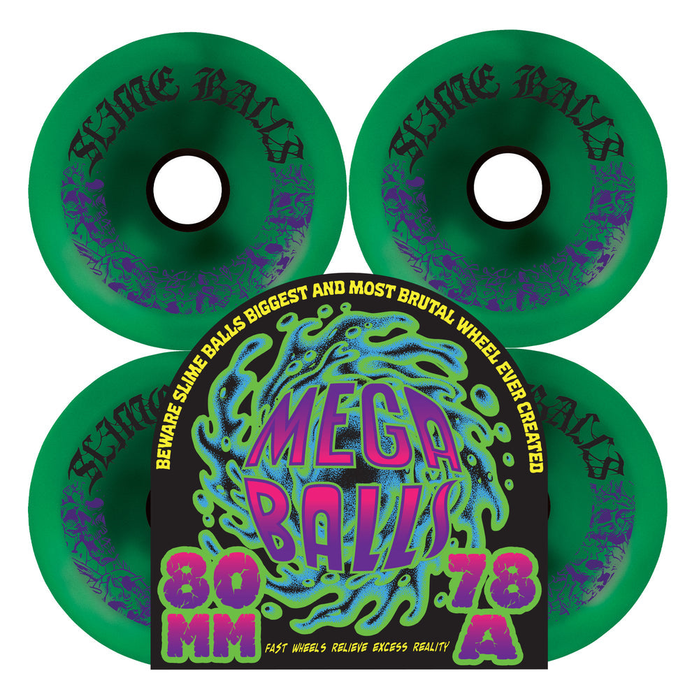 Slime Balls Mega Balls 80mm 78a Skateboard Wheels
