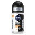 Nivea Men Black & White Invisible Deodorant for Men - Long Lasting Anti-Perspirant Protection, 72 Hours, Anti-Stain, Dermatologically Tested - 50ml