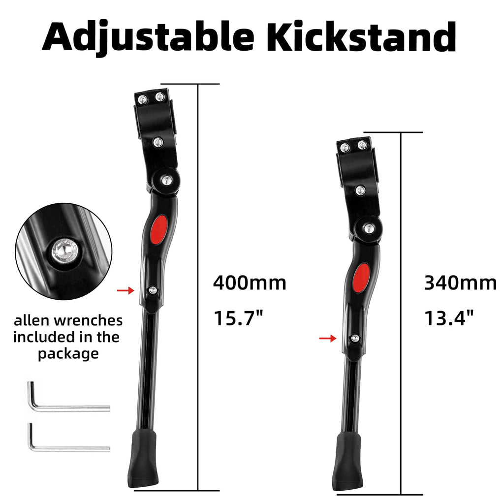 Adjustable Alloy Rear Mount Kickstand for 22"-28" Bikes