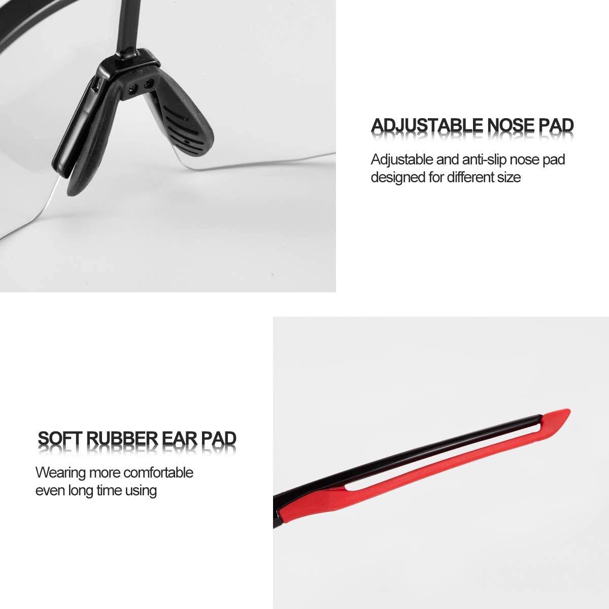 Half-Frame Photochromic Sports Sunglasses (UV400)
