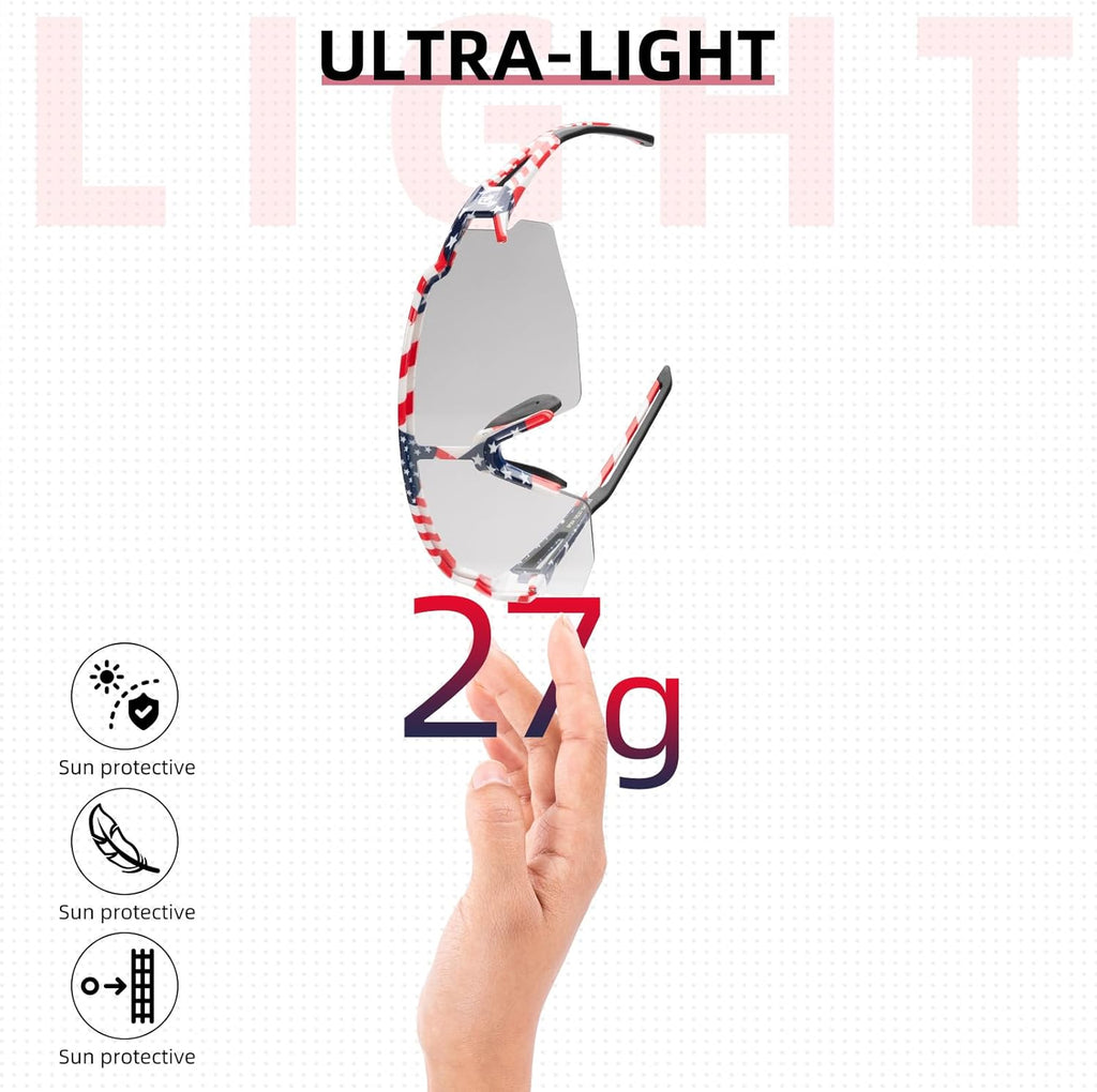 Half-Frame Photochromic Sports Sunglasses (UV400)